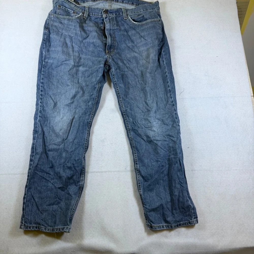 Levis 559 Relaxed Straight Jeans Mens 40x30 Medium Wash Blue Denim 7954